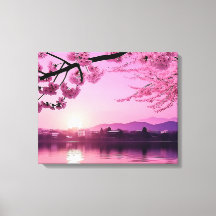 Japanisch Cherry Blossom Landschaft Ruhe