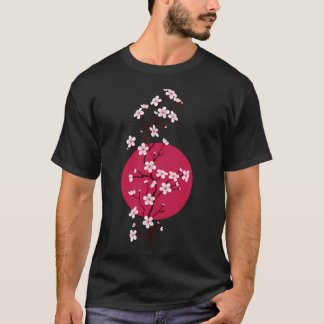 Japanisch Cherry Blossom Sunset T-Shirt