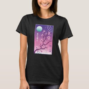 Japanisch Cherry Blossom Vaporwave Sakura Ästhetik T-Shirt