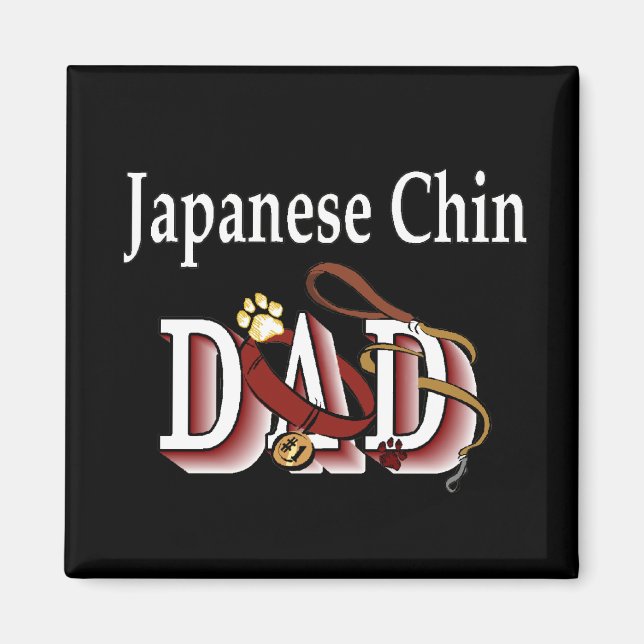 Japanisch Chin dad Magnet (Vorne)