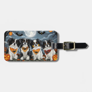 Japanisch Chin Halloween Spooky Gepäckanhänger