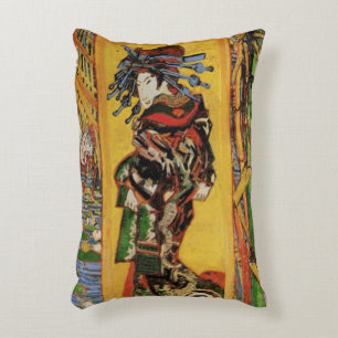 Japanisch Courtesan Oiran von Vincent van Gogh Dekokissen