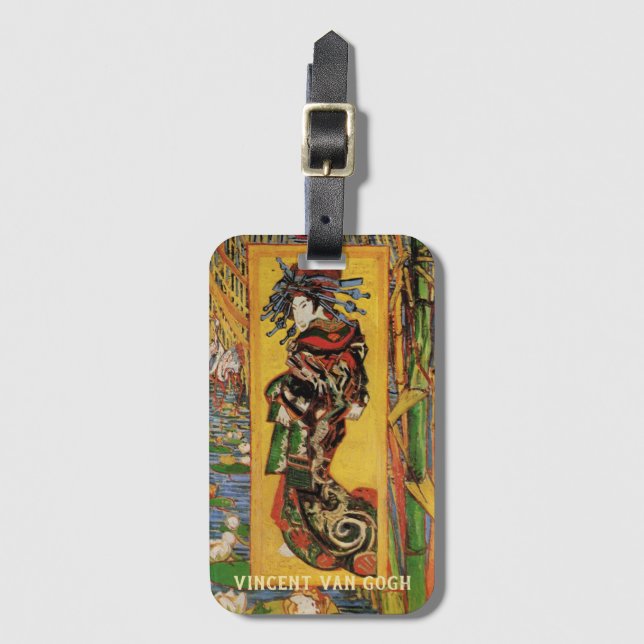 Japanisch Courtesan Oiran von Vincent van Gogh Gepäckanhänger (Vorderseite Vertikal)