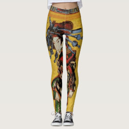 Japanisch Courtesan Oiran von Vincent van Gogh Leggings