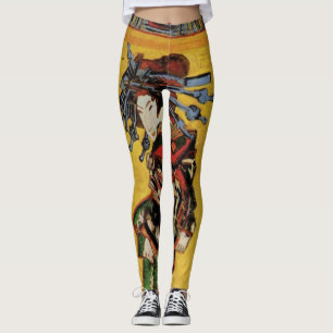 Japanisch Courtesan Oiran von Vincent van Gogh Leggings