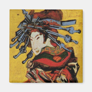 Japanisch Courtesan Oiran von Vincent van Gogh Magnet
