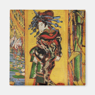 Japanisch Courtesan Oiran von Vincent van Gogh Magnet