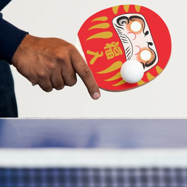 Japanisch Daruma Ping Pong Paddle Tischtennis Schläger (InSitu)