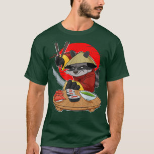 Japanisch Essen I Maki Lover I Samurai Sushi Racco T-Shirt