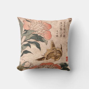Japanisch Floral/Bird Kissen