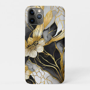 Japanisch Floral Black Gold Case-Mate iPhone Hülle