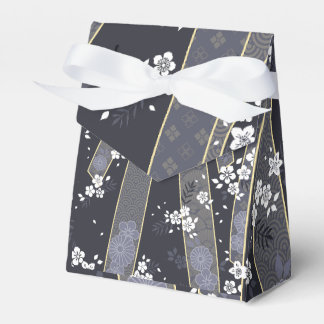 Japanisch Floral Kimono Muster Denim Geschenkschachtel