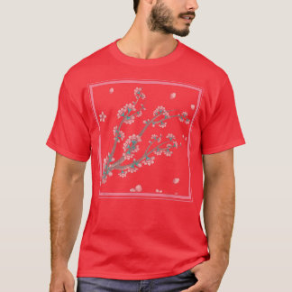 Japanisch Floral Sakura Rosa Blume Japan Cherry Bl T-Shirt