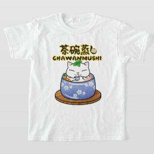 Japanisch Food Chawanmushi Cat T-Shirt