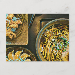 Japanisch Food Liebhaber Geschenke Postkarte