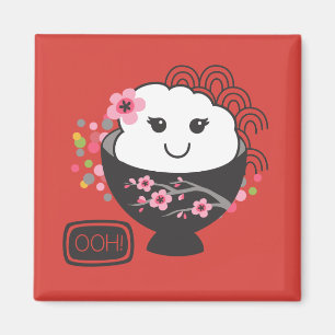 Japanisch Food Rice Bowl Kawaii Magnet