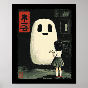 Japanisch Freundlich Ghost Spooky Anime Halloween  Poster