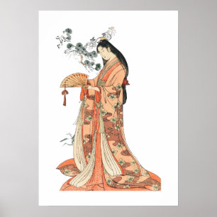 Japanisch Geisha Asian Wall Art Poster