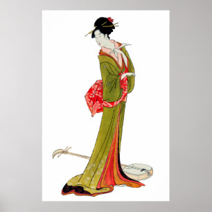 Japanisch Geisha Asian Wall Art Poster