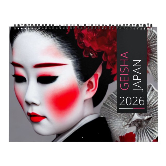 Japanisch Geisha Calendar Kalender (Titelbild)