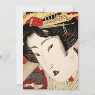 Japanisch Geisha Fine Art Feiertagskarte