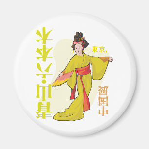Japanisch Geisha Magnet