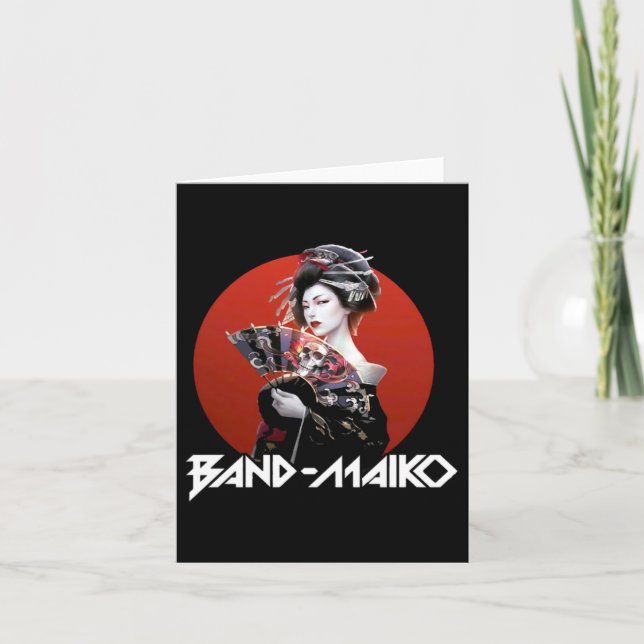 Japanisch Geisha Sticker Karte (Vorderseite)