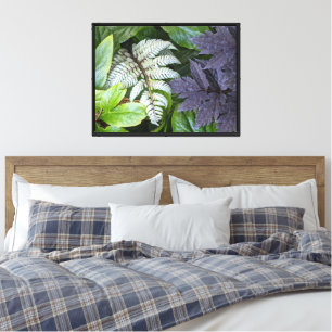 Japanisch gestrichen Fern und Foliage Bloral Leinwanddruck