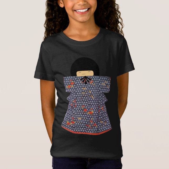 Japanisch Girl Kimono T-Shirt (Vorderseite)