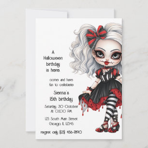 Japanisch Gothic Einladung