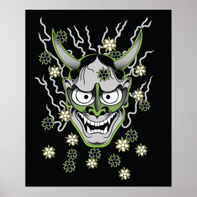 Japanisch Hannya Mask Poster (Vorne)