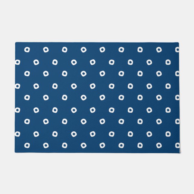 Japanisch Indigo Blue Fußmatte (Vorderseite)