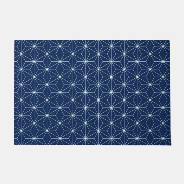 Japanisch Indigo Blue Fußmatte (Vorderseite)