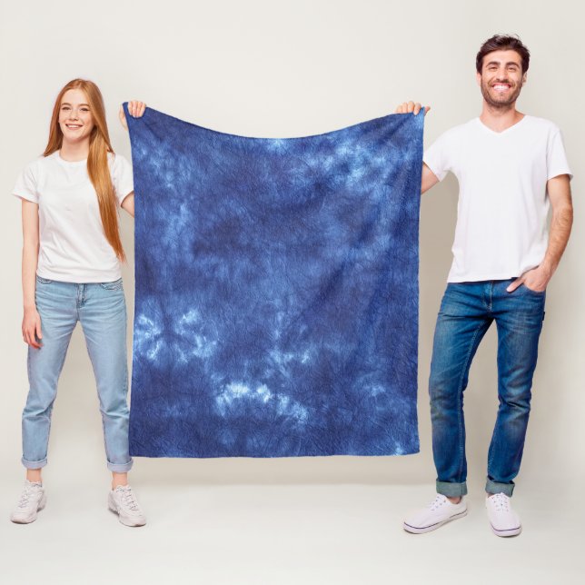 Japanisch Indigo Dye Blue Fleecedecke (Beispiel)