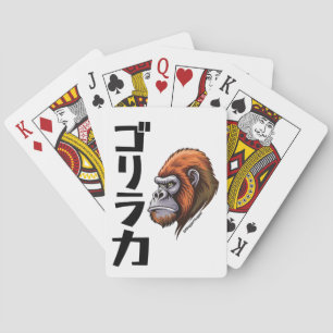 Japanisch Inspiriert Gorilla-Stärke Spielkarten