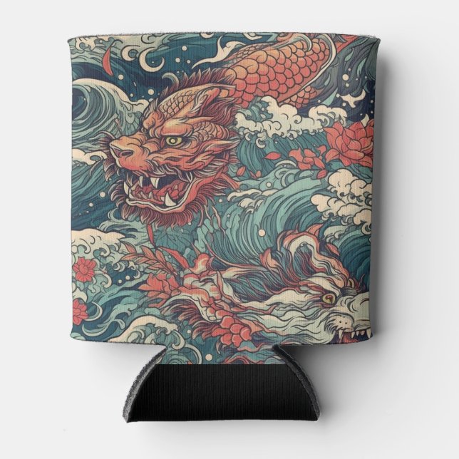 Japanisch Irezumi Tattoo Can Cooler Dosenkühler (Vorderseite)