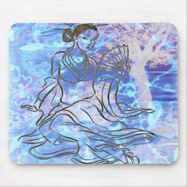 Japanisch Kabuki Courtesan Fine Art Print Mousepad