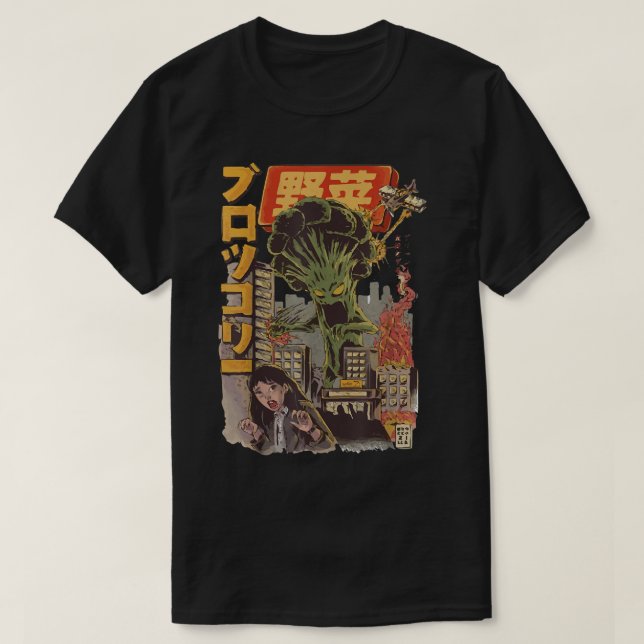 Japanisch Kaiju Gemüsesammes T-Shirt (Design vorne)