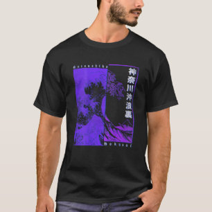 Japanisch Katsushika Hokusai Great Wave Off Kanaga T-Shirt