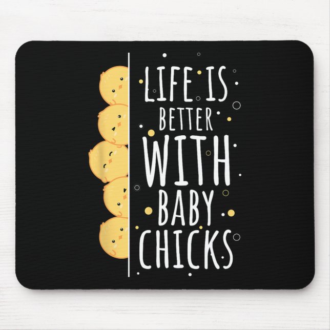 Japanisch Kawaii Hühnerzucht Frühjahr Ostern Ba Mousepad (Vorne)