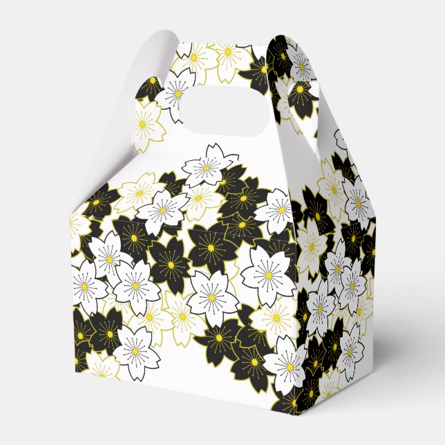 Japanisch Kimono Muster Geschenktasche SAKURA Geschenkschachtel (Vorderseite)