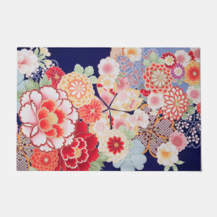 Japanisch KIMONO Textil, Blume Fußmatte