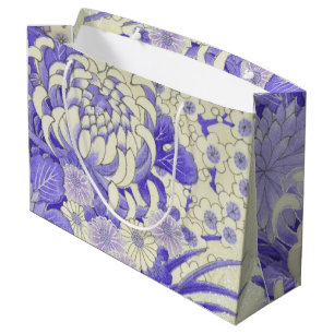 Japanisch KIMONO Textil, Chrysanthemum Große Geschenktüte