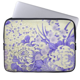 Japanisch KIMONO Textil, Chrysanthemum Laptopschutzhülle