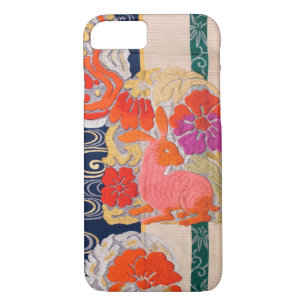 Japanisch KIMONO Textil, Kaninchen & Blume Case-Mate iPhone Hülle