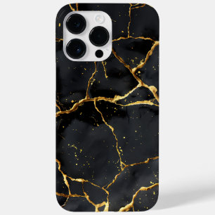 Japanisch Kintsugi Black & Gold Case-Mate iPhone 14 Pro Max Hülle