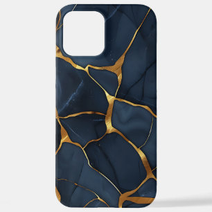 Japanisch Kintsugi Dark Blue iPhone 12 Pro Max Hülle