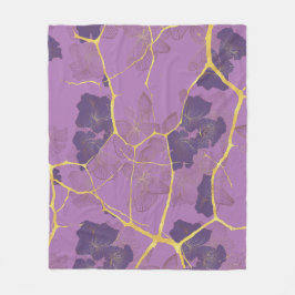 Japanisch Kintsugi. Fleecedecke