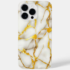 Japanisch Kintsugi White Gold Case-Mate iPhone 14 Pro Max Hülle