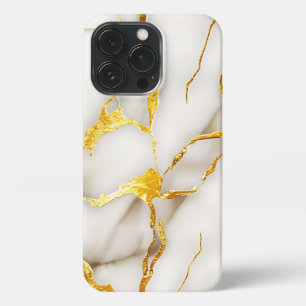 Japanisch Kintsugi White Gold iPhone 13 Pro Hülle